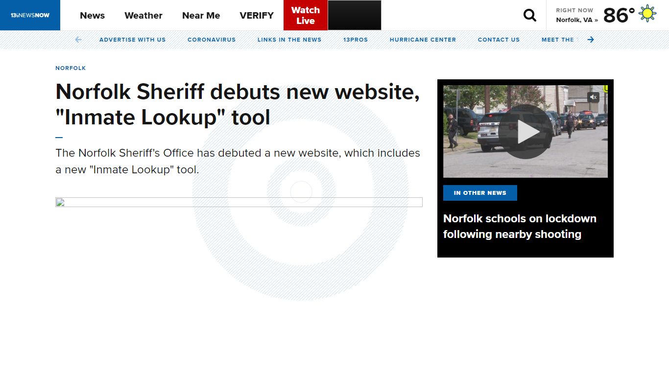 Norfolk Sheriff debuts new website, "Inmate Lookup" tool